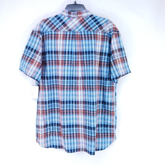 Levi's Plaid Button Down Shirt Men's Sz XXL Blue Collared - Picture 3 of 7